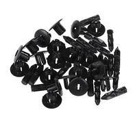 Booso 20 Pcs 7mm Hole Plastic Push Screw Rivet Fairing Panel Fixings Clips