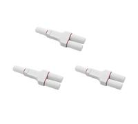 Booso 3X 2 Port 1 in 2 Out Waterproof POE Extender 10/100Mbps Outdoor 30W High Power Plug&Play for PoE Switch NVR IP Camera AP