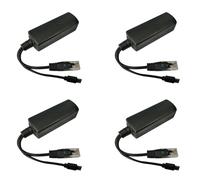 Booso 4X Micro-USB POE Splitter 48V to 5V2A/3A Mini USB Power Supply National Standard with Smart Phone Charging