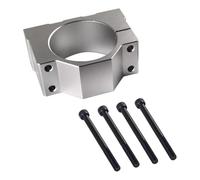Booso 65mm Spindle Clamp Motor Bracket, Aluminum Bracket Clamp with 4 Screws for CNC Engraving Machine Motor Mounting Bracket