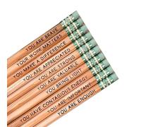 Booso Affirmation Pencil Set 2023 New Inspirational Pencils with Motivational Sayings Wooden Motivational Pencils As Shown Easy to Use 19x1x1cm