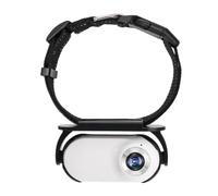 Booso Pet Collar Camera for Pet Camera and Monitor with Wide Angle Lens, Mini Portable Stabilized Sports Body Camera White