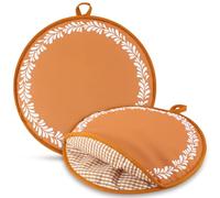 Booson 2 Pcs 12 Inch Large Mexican Tortilla Warmer Pouch Fabric Bag De Barro Talavera Pottery Pattern Insulated Cloth Pouch for Tortillas Tacos Naan Bread and Pizza Rolls