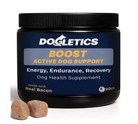 Boost Active Dog Support: Improve Energy, Endurance, Recovery & Longevity- 90ct USA Made with Real Bacon