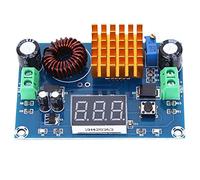 Boost converter DC 3-35V to 5-45V, boost converter display boost board DC with red LED voltmeter power supply module 5 A