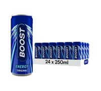 Boost Energy Drink Original Flavour 24 Pack Drinks with Caffeine Taurine a