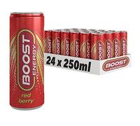 Boost Energy Drink Red Berry Flavour, 250ml x 24 pack