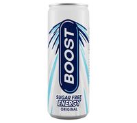Boost Energy Drink Sugar Free Original - 24 Pack Drinks with Caffeine, Taurine and Vitamin B | Carbonated Energy Drinks | Gluten Free Vegan Low Calor