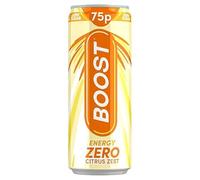 Boost Energy Drink Zero Sugar Citrus Zest Can 250ml PM 75p | Case of 24