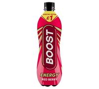 Boost Energy Red Berry, 12 Bottles × 500 ml