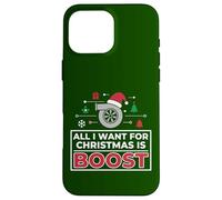 Boost-Fueled Christmas Design for Car Fans Case for iPhone 16 Pro Max