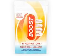 Boost Hydration Electrolytes Powder - Tropical Mango Flavour - 30x Serving Pouch - Sugar Free Electrolytes Drink Powder for Rehydration - Vegan