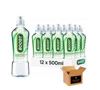 Boost Isotonic, Flavoured Sugar Free Hydration Soft Drink | Strawberry, Peach, Citrus & More | Vegan, Zero Calorie for Sports, Gym | (Water+Electrolyte Bottles-500ml-Pack 12, Citrus)