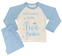 Boost Kid Essentials Personalised Birthday Pyjamas Boy When I Wake Up I Will Be One PJ’s (Blue, 7-8 Years)