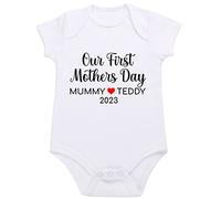 Boost Kid Essentials Personalised Our First Mothers Day Baby Girl Boy Vest Grow (Mothers Day, 0 Months)