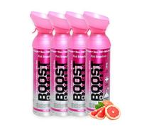 Boost Oxygen Portable Oxygen Cylinder with 95% Oxygen - 36L, 4x9L Oxygen Canister with Oxygen Mask for More Than 600 Inhalations - Portable Oxygen Can, Oxygen for Home use (Pink Grapefruit Flavour)