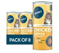 BOOST Pet Chicken Meal Topper for Cat Food - Freeze-Dried Grain-Free Meat Sprinkles Meal Add On for Cats, Flavour Enhancer, Made with Real Chicken,
