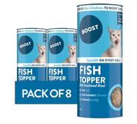 BOOST Pet Fish Meal Topper for Cat Food - Freeze-Dried Grain-Free Meat Sprinkles Meal Add On for Cats, Flavour Enhancer, Made with Real Fish, High in