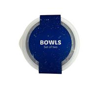 Boost Plastic Polypropylene Round Microwave Food Bowl with Clear Lid Set of Two - Polypropylene - 1 - White