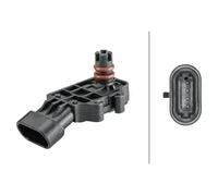 HELLA 6PP 358 152-121 Sensor, boost pressure
