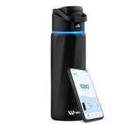 BOOST Smart Water Bottle with Hydration Reminder & Tracker - Vacuum Insulated water bottles Stainless Steel, BPA-Free Wide Mouth, Ideal for Gym, School, Office - Black (710ml, 24oz)