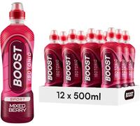 Boost Sports Drinks, Mixed Berry Flavour, 500ml Bottles, Pack of 12