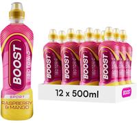 Boost Sports Drinks Raspberry & Mango, 500ml, Pack of 12