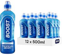 Boost Sports Drinks, Tropical Berry Flavour, 500ml, Pack of 12