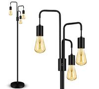 BoostArea Industrial Floor Lamp for Living Room,Modern Standing Lamp Stand Up Lamp with 3 Light, Bulbs Not Included,Simple Design Floor Lamp for Bedroom, Living Room, Office, Kids Room, Reading