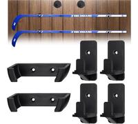 BOOSTEADY 6 Pcs Hockey Stick Wall Mount Set,Hockey Stick and Puck Display Holder w/Protective Soft Liner,Ice Hockey Stick Wall Mount for Decor & Storage,Display Game Winning Hockey Stick and Puck