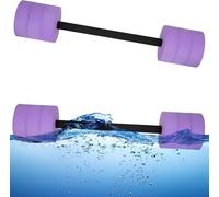 BOOSTEADY Aquatic Exercise Dumbbells Water Dumbbell Pool Resistance Aquatic Fitness Barbells High-Density EVA Foam Pool Weights Dumbbells, for Water Aerobics Weight Loss (1 Purple Long barbell)
