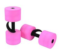 BOOSTEADY Aquatic Exercise Dumbbells Water Dumbbell Pool Resistance Aquatic Fitness Barbells with 8 High-Density EVA Foam Pool Weights Dumbbells, for Water Aerobics Weight Loss-PINK