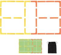 BOOSTEADY Court Lines Marker Kit Anti-Wind-Resistant Throw Down Markers 28pcs, Pickleball Net Court for Indoor Court