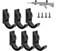 BOOSTEADY Gun Rack Wall Mount, Folding Gun Racks, Gun Storage for Wall, Rifle and Shotgun Hooks-6pcs