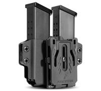 BOOSTEADY Kydex Magazine Holder,OWB Double Magazine Pouch,Universal Magazine Holster for Glock/S&W/Ruger/Sig Sauer/Taurus/H&K/Springfield/CZ/1911 Mags