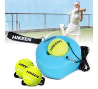 BOOSTEADY Premium Tennis Trainer with Metal Base,Portable Solo Trainer Set with 3 Highly Elastic String Balls,Tennis Practice Equipment for Adult kids an Beginners-Blue