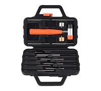 BOOSTEADY Punch Set,Roll Pin Punch Set,Roll Pin Starter Punch, BC Punch, BCG Cleaning Scraper, Hammer with Replaceable Heads, 18-Pieces Hammer and pin Punch Set