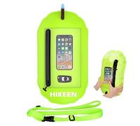 BOOSTEADY Swimming Buoy Dry Bag IPX7 Waterproof with Touchscreen Mobile Phone Compartment - Inflatable Swimming Buoy for Triathlon, Snorkelling & Open Water Swimming (1 Piece, Green)