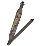 BOOSTEADY Two Point Traditional Sling with Swivels,Durable Shoulder Padding Strap, Metal Hardware Length Adjuster-Khaki & Leaf