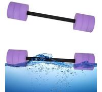 BOOSTEADY Water Exercise Dumbbells with 4 Dumbbells High Density Eva Foam Weight Bars for Fitness Training Swimming Water Aerobics, Purple Long
