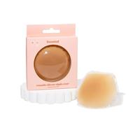 Boosted Tape Reusable Nipple Covers - Mocha | Silicone Petals | Seamless & Invisible | Comfortable & Skin-Friendly | Reusable Up to 15 Times | Discreet Under Clothing | For Bras, Boob Tape or Alone