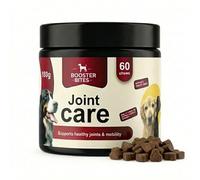 Booster Bites Joint Care for Dogs - 60 Soft Chews - Natural Joint Supplements for Dogs with Glucosamine, Chondroitin, MSM, Turmeric & Green Lipped Mussel - Dog Mobility Supplements for Hip & Joint