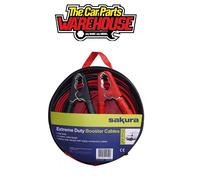 Sakura Extreme Duty Booster Cables Jump Start Leads SS3627-700 Amp 4 m Colour Coded Clamp - For Cars Vehicles Up To 4.5L/4,500CC - Flat Battery