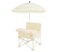 Booster Chair for Baby Eating,Baby Feeding Chair - Dining Seat Belt with Parasol, Tray - Children's Lounger for Picnic, Beach, Camping, Travel and Eating Out