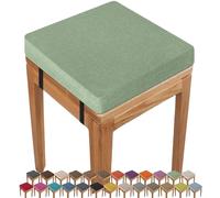 booster cushion for armchairs 40X40x3CM Square Seat Cushion Indoor/Outdoor thick, Anti-slip Buckle Stool,ChairPad with Removable Cover for Kitchen Bar Chairs