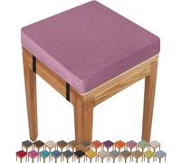 booster cushion for sofa 50X50x5CM Square Seat Cushion Indoor/Outdoor thick, Anti-slip Buckle Stool,ChairPad with Removable Cover for Kitchen Bar Chairs