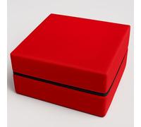 Booster Cushion Memory Foam Armchair Seat Pad 45cm x 45cm Water Resistant Wheelchair & Sofa 10cm Thick for Extra Comfort Support & Riser for Garden Office & Home Chairs (Red)