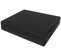Booster Cushion Memory Foam Armchair Seat Pad 45cm x 45cm Water Resistant Wheelchair & Sofa 10cm Thick for Extra Comfort Support & Riser for Garden Office & Home Chairs (Black)