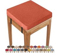booster cushions for armchairs 40X40x5CM Square Seat Cushion Indoor/Outdoor thick, Anti-slip Buckle Stool,ChairPad with Removable Cover for Kitchen Bar Chairs
