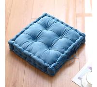 Booster Cushions for Armchairs, Large Firm 40 cm Square Seat Pad with Supportive 10cm Thick Floor Cushion, Dining Chair Booster Cushion For The Elderly, Post-Operative and Pregnancy, Dark Blue